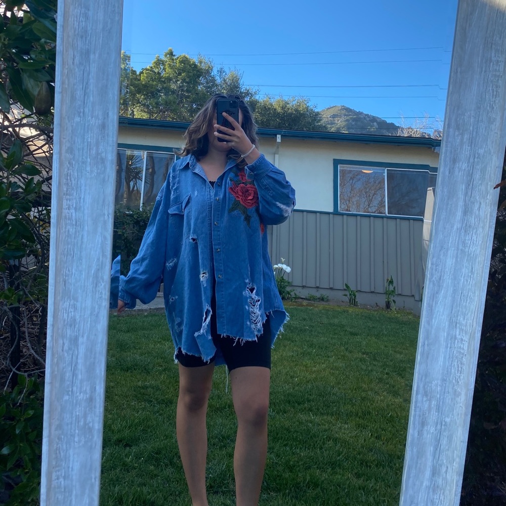 LF oversized denim shirt